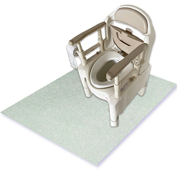 東京メディカル ポータブルトイレ用マット 約1000×700mm 山葵色(わさび) KG-1070 1パック(5枚)