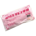川西工業 ポリエチレン手袋 外エンボス エコノミー ピンク S #2018 1パック(100枚)