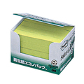 3M ポスト・イット エコノパック ふせんハーフ 再生紙 75×12.5mm グリーン 5601-G 1パック(20冊)