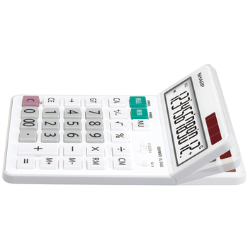 シャープ エルシーメイト電卓 12桁 ナイスサイズ EL-N432-X 1台